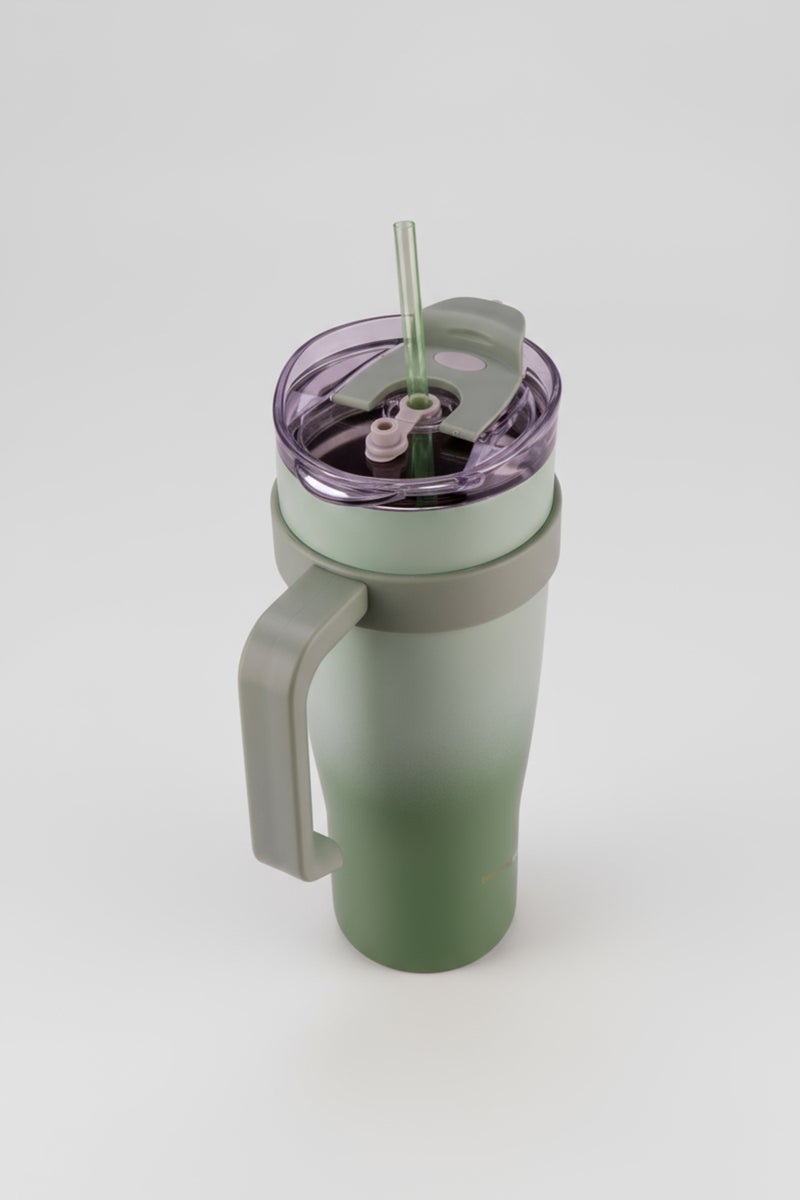 Bernardo Alto Thermos Cup with Straw Green 1000ml (Made in Turkey) - Image 3